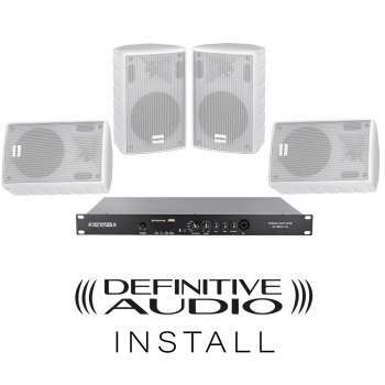 PACK INSTALL 4xNEF WH + 1xMEDIA AMP ONE