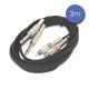 Câble 3m - JACK MONO Mâle - RCA Mâle